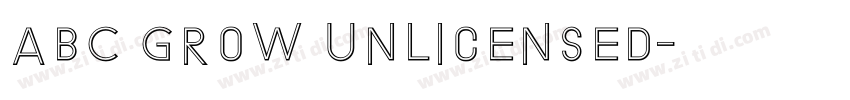 ABC Grow Unlicensed字体转换